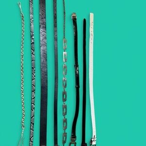 Stylish Black and White Women's Belt Collection